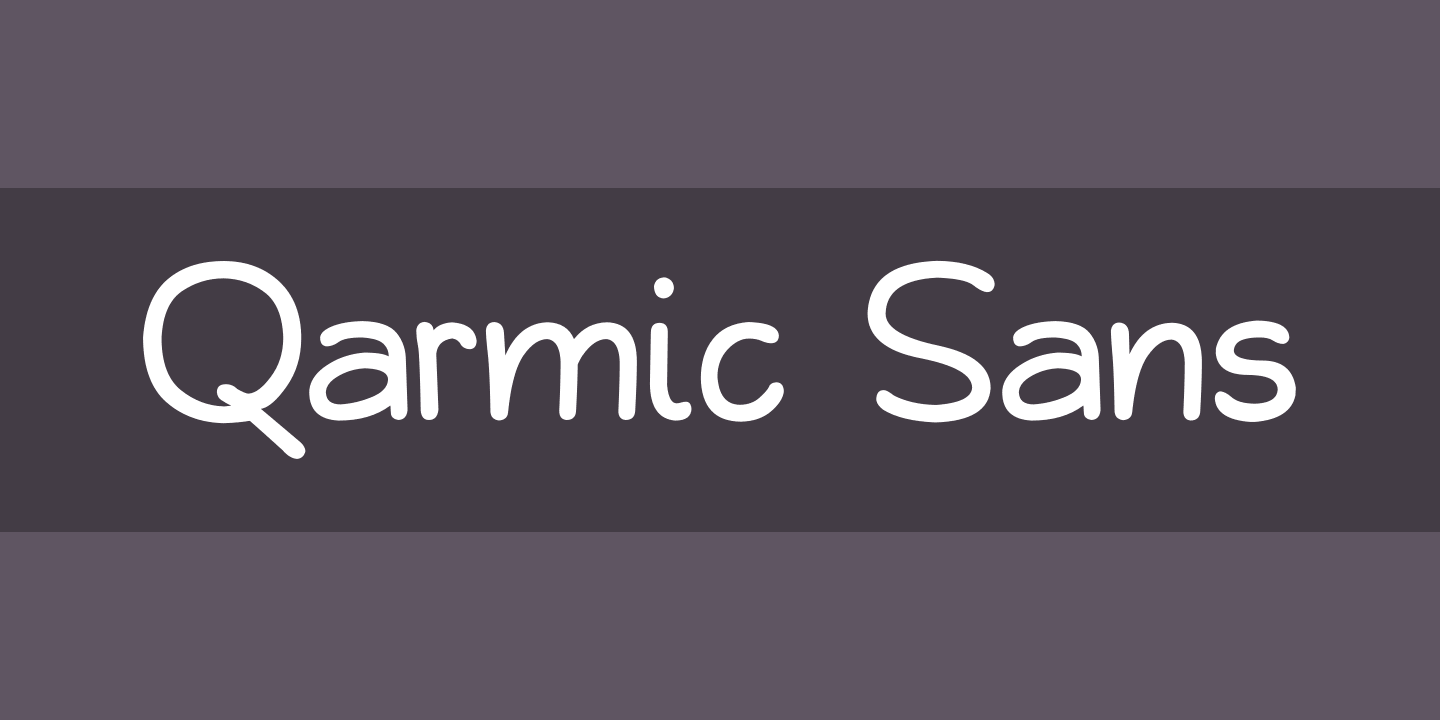 Пример шрифта Qarmic Sans #1